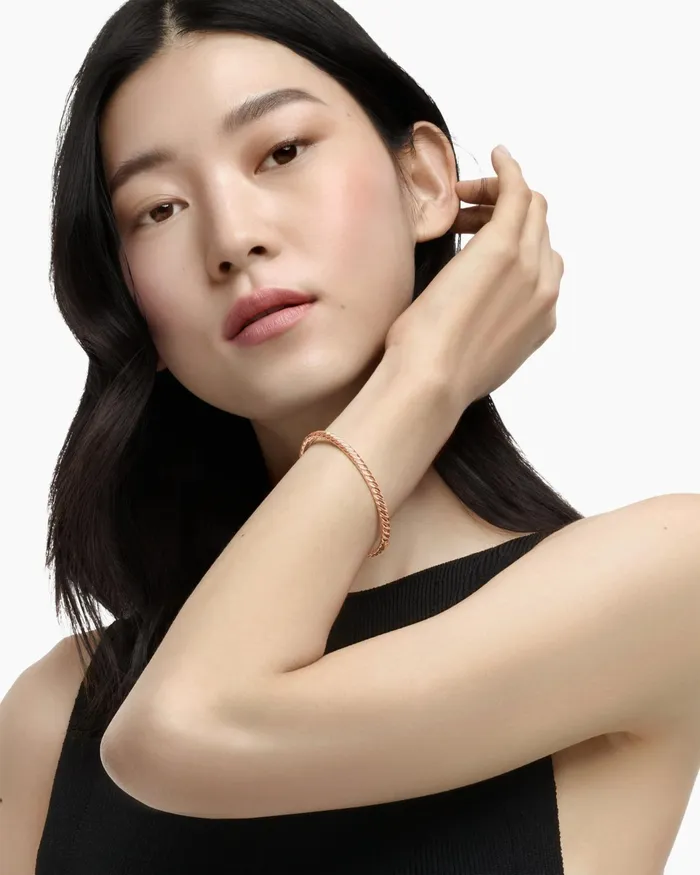 Sculpted Cable Bangle Bracelet In 18K Rose Gold 46mm Women David Yurman Bangle Sculpted Cable Bangle Bracelet In 18K Rose Gold 46mm Women David Yurman Bangle