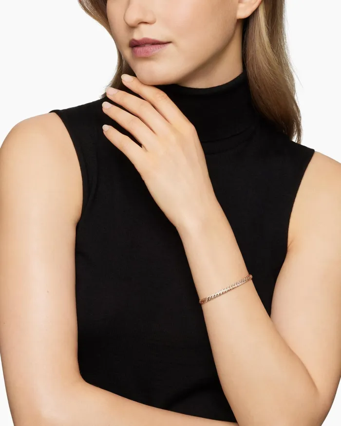 Sculpted Cable Bangle Bracelet In 18K Rose Gold With Diamonds 46mm Women David Yurman Bangle Sculpted Cable Bangle Bracelet In 18K Rose Gold With Diamonds 46mm Women David Yurman Bangle