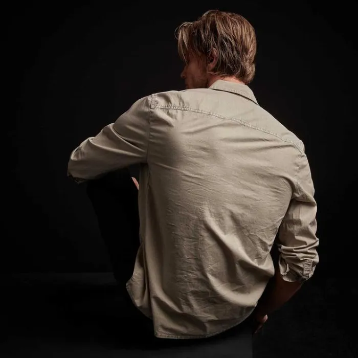 Shirting Men James Perse Rip Stop Shirt Mineral Pigment