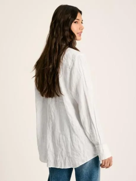 Shirts and Blouses Women Joules White 100 Linen Shirt Shirts and Blouses Women Joules White 100 Linen Shirt