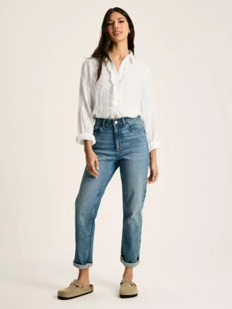 Shirts and Blouses Women Joules White 100 Linen Shirt Shirts and Blouses Women Joules White 100 Linen Shirt