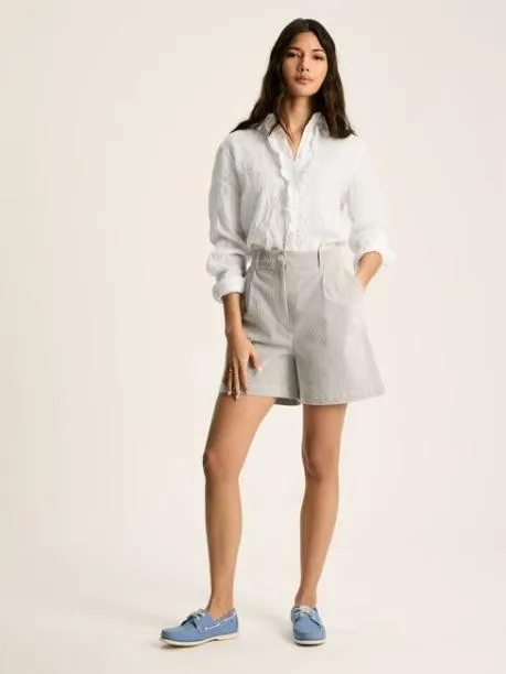 Shirts and Blouses Women Joules White 100 Linen Shirt Shirts and Blouses Women Joules White 100 Linen Shirt