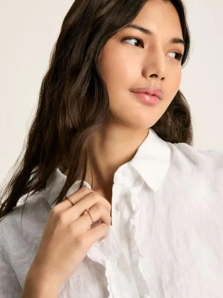 Shirts and Blouses Women Joules White 100 Linen Shirt Shirts and Blouses Women Joules White 100 Linen Shirt