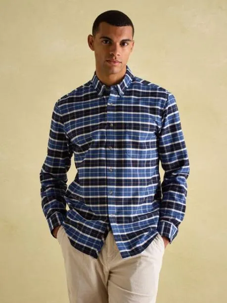 Shirts Men Joules Blue Cotton Check Shirt