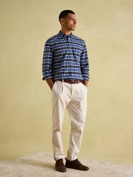 Shirts Men Joules Blue Cotton Check Shirt