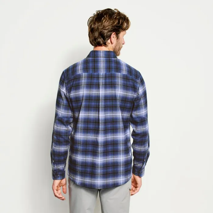 Shirts Men Orvis Flat Creek Tech Flannel Navy