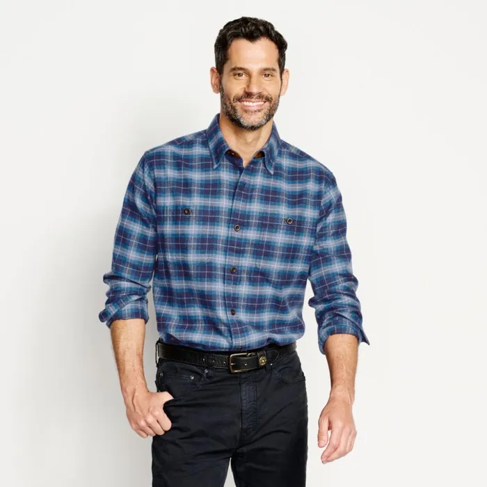 Shirts Men Orvis The Perfect Flannel Shirt 8211 Regular Blue Grey Shirts Men Orvis The Perfect Flannel Shirt 8211 Regular Blue Grey
