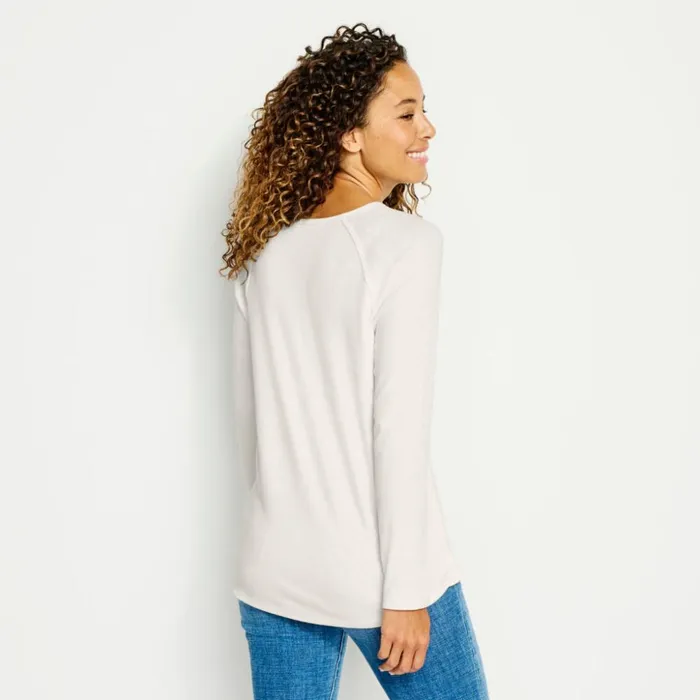 Shirts Women Orvis Rib LongSleeved Tee White