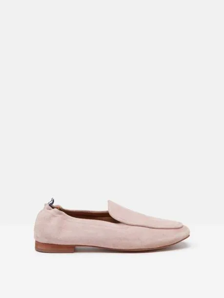Shoes Women Joules Pink Suede Loafers