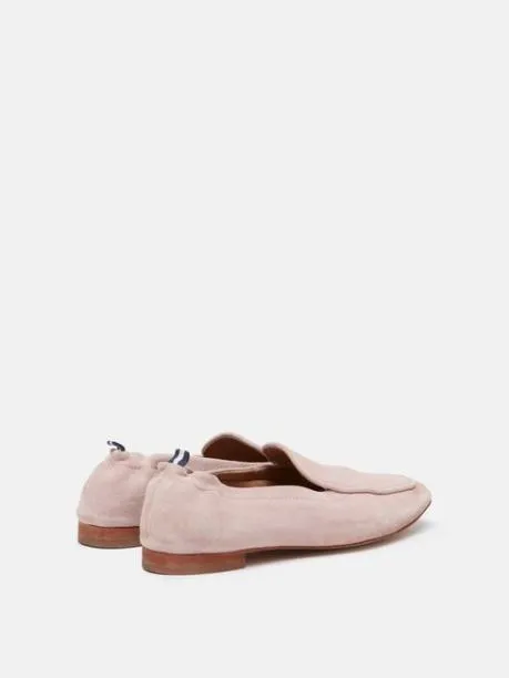 Shoes Women Joules Pink Suede Loafers