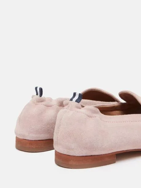 Shoes Women Joules Pink Suede Loafers