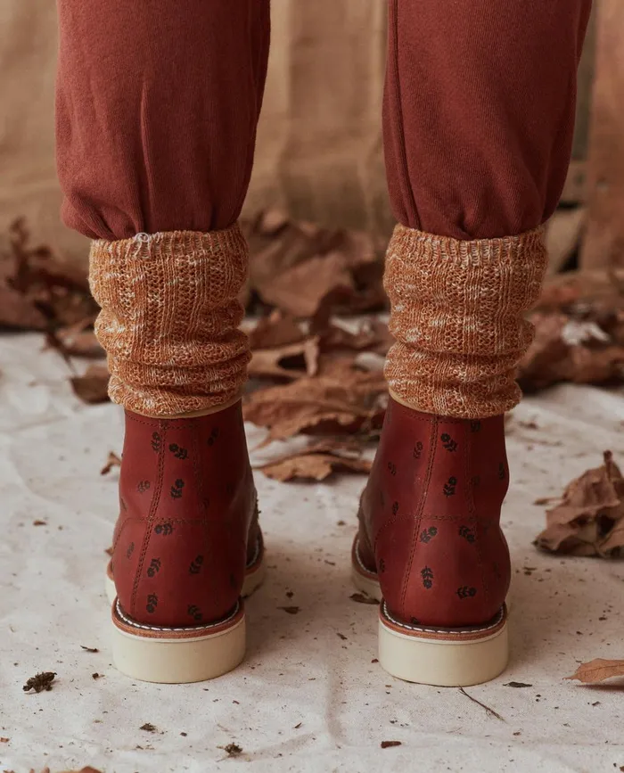 Shoes Women The Great The Red Wing Heritage Boot Oro Legacy Embossed Floral Shoes Women The Great The Red Wing Heritage Boot Oro Legacy Embossed Floral