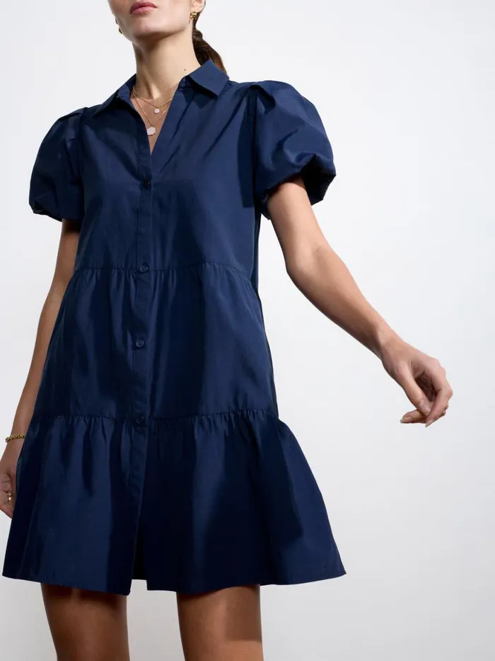 Shop Brochu Walker Dresses The Havana Mini Dress Navy