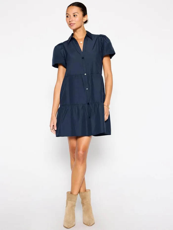Shop Brochu Walker Dresses The Havana Mini Dress Navy