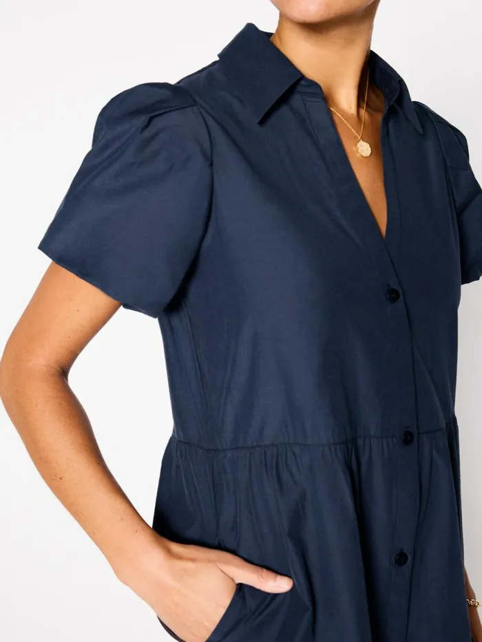Shop Brochu Walker Dresses The Havana Mini Dress Navy