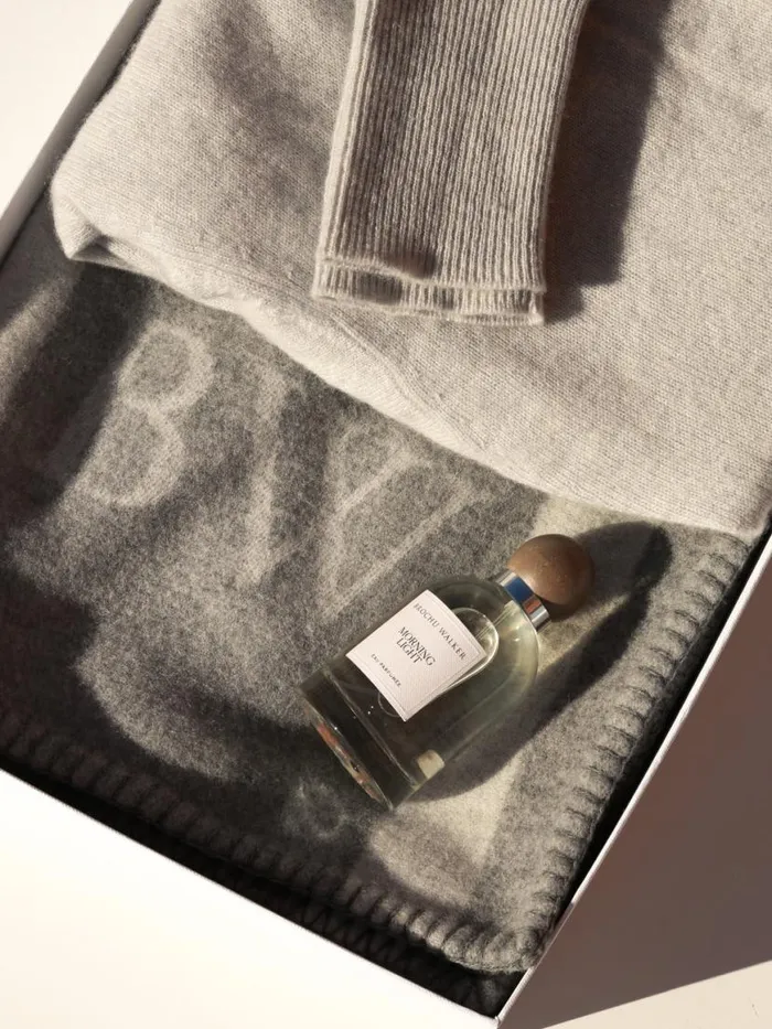 Shop Brochu Walker Morning Light Fragrance and Candle The Luxe Gift Box Sterling Grey Combo