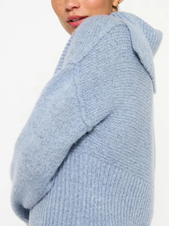 Shop Brochu Walker Sweaters The Elian Pullover Lucia Blue Melange