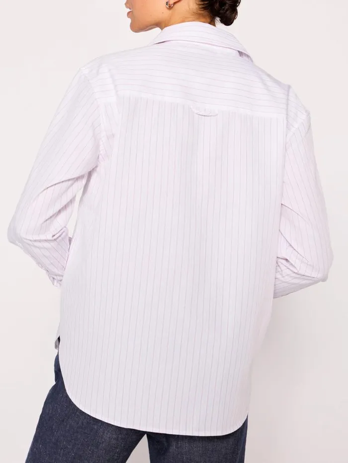 Shop Brochu Walker Tops The Everyday Shirt Pink Stripe