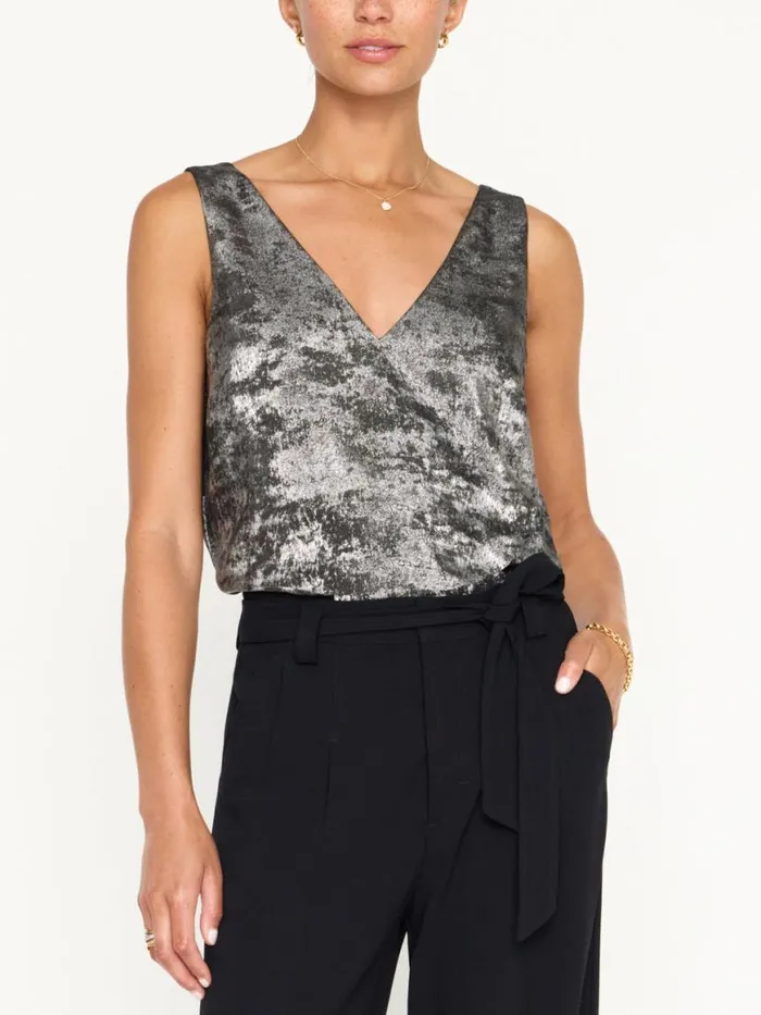Shop Brochu Walker Tops The Oda Tank Galaxy Silver