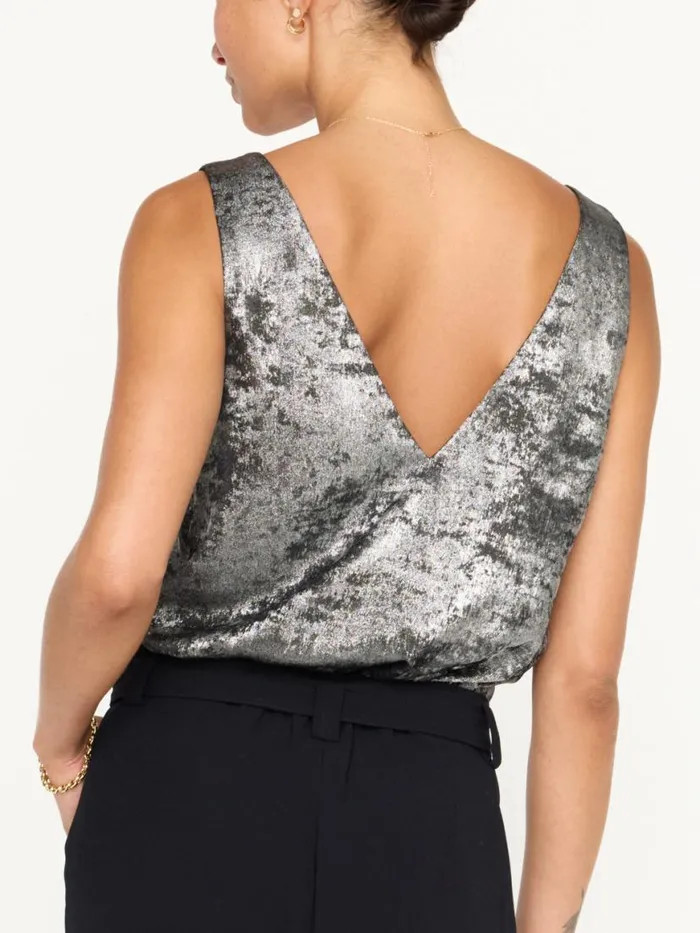 Shop Brochu Walker Tops The Oda Tank Galaxy Silver