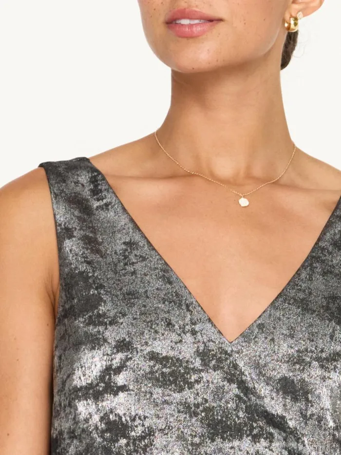 Shop Brochu Walker Tops The Oda Tank Galaxy Silver