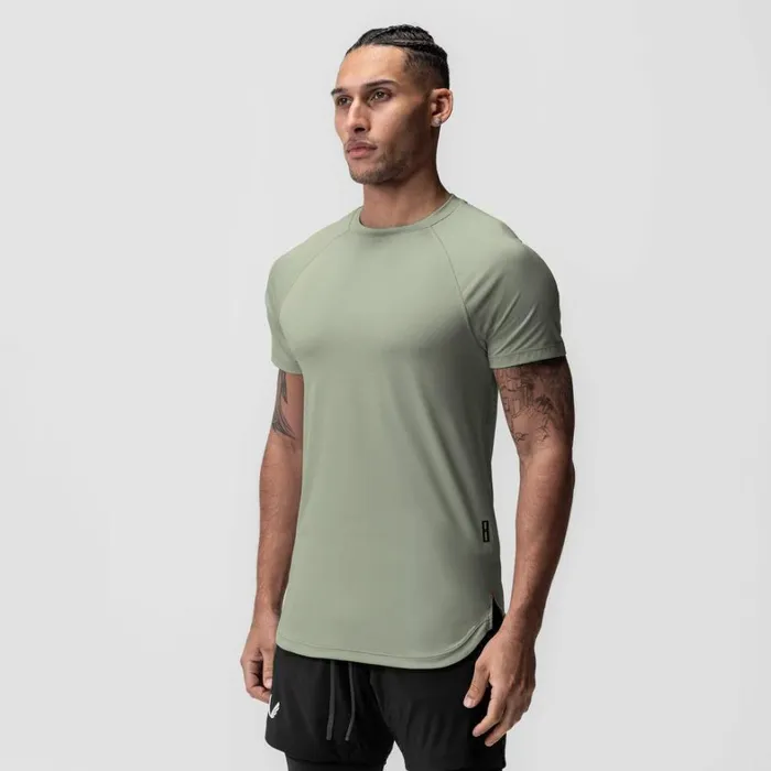 Short Sleeves Men ASRV AeroSilver Established Tee Sage
