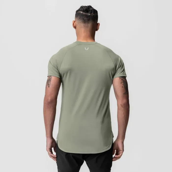Short Sleeves Men ASRV AeroSilver Established Tee Sage