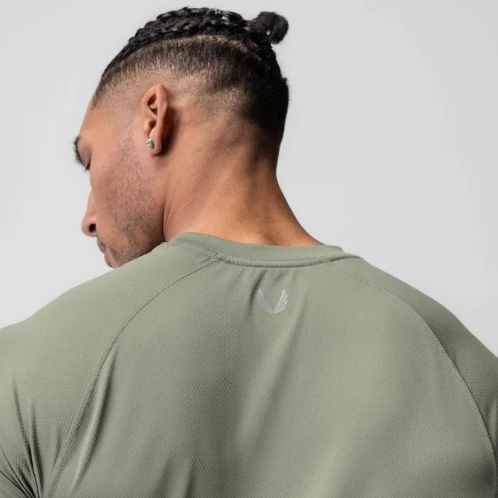 Short Sleeves Men ASRV AeroSilver Established Tee Sage