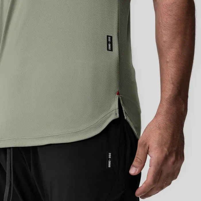 Short Sleeves Men ASRV AeroSilver Established Tee Sage