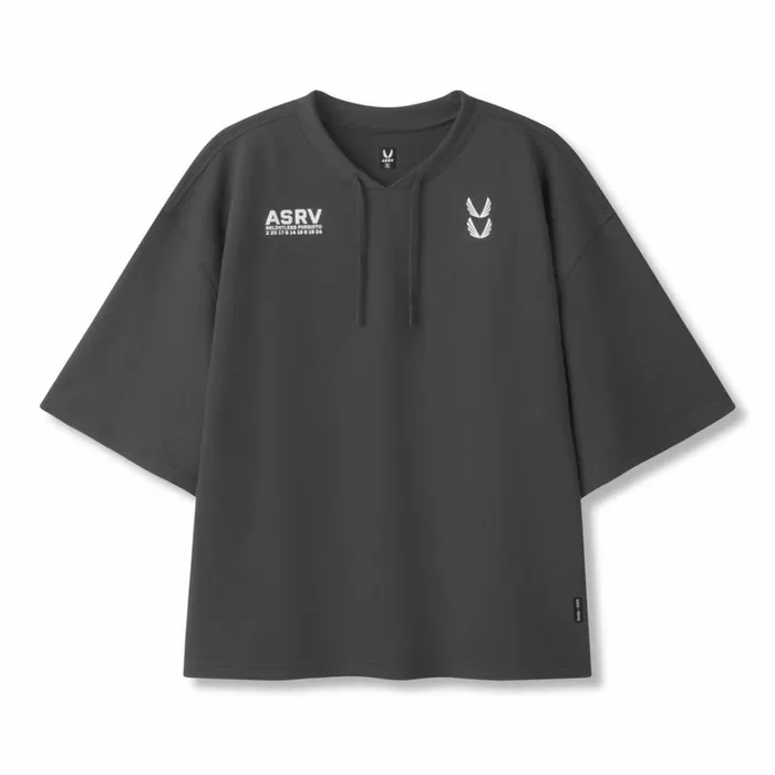 Short Sleeves Men ASRV MicroTerry WarmUp Tee Space Grey