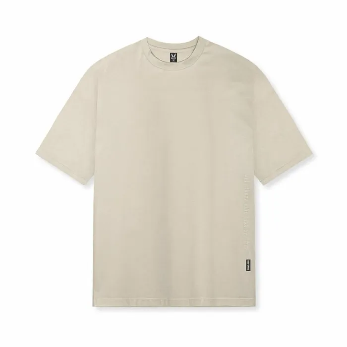 Short Sleeves Men ASRV Supima Oversized Tee Sand Smoke