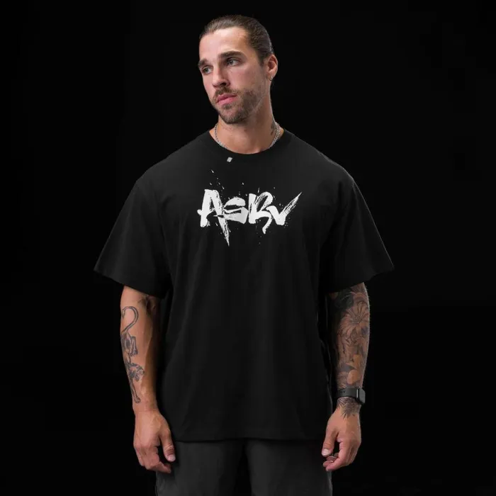 Short Sleeves Men ASRV Tech Essential Relaxed Tee Black 034koi034