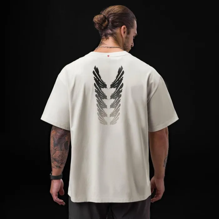 Short Sleeves Men ASRV Tech Essential Relaxed Tee Stone 034brush Stroke034