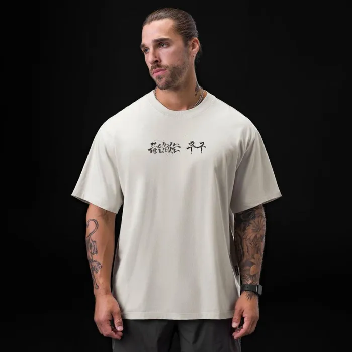 Short Sleeves Men ASRV Tech Essential Relaxed Tee Stone 034brush Stroke034