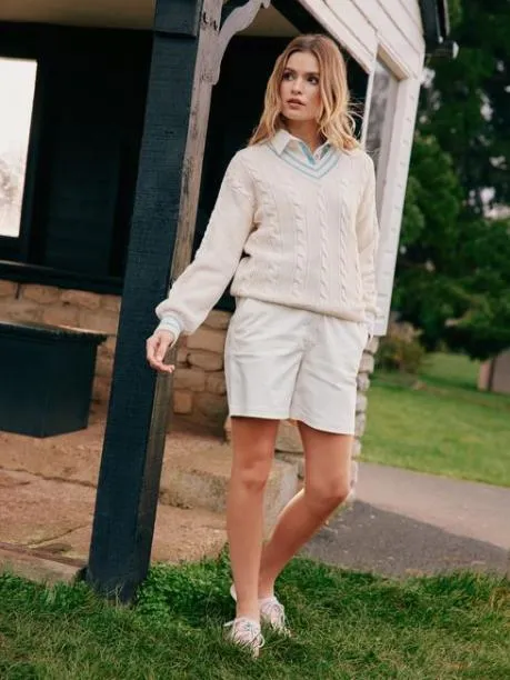 Shorts and Skirts Women Joules Cream Chino Shorts