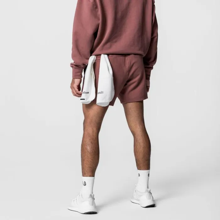 Shorts Men ASRV TechTerry Sweat Short Red Earth