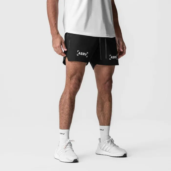 Shorts Men ASRV TetraLite 5034 Linerless Short Black 034white Bracket034