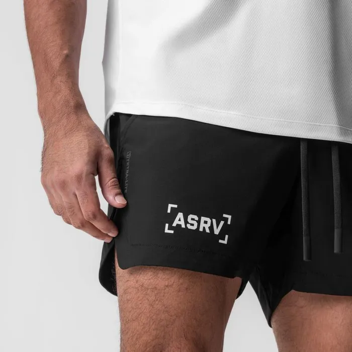 Shorts Men ASRV TetraLite 5034 Linerless Short Black 034white Bracket034