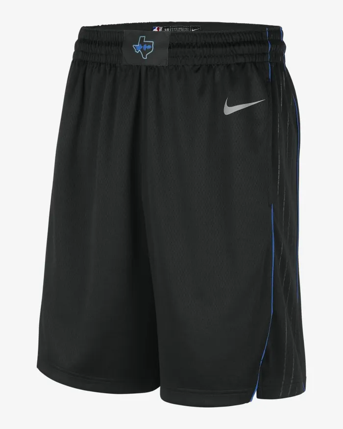 Shorts Men Nike Dallas Mavericks 202324 City Edition Blackflat Silver