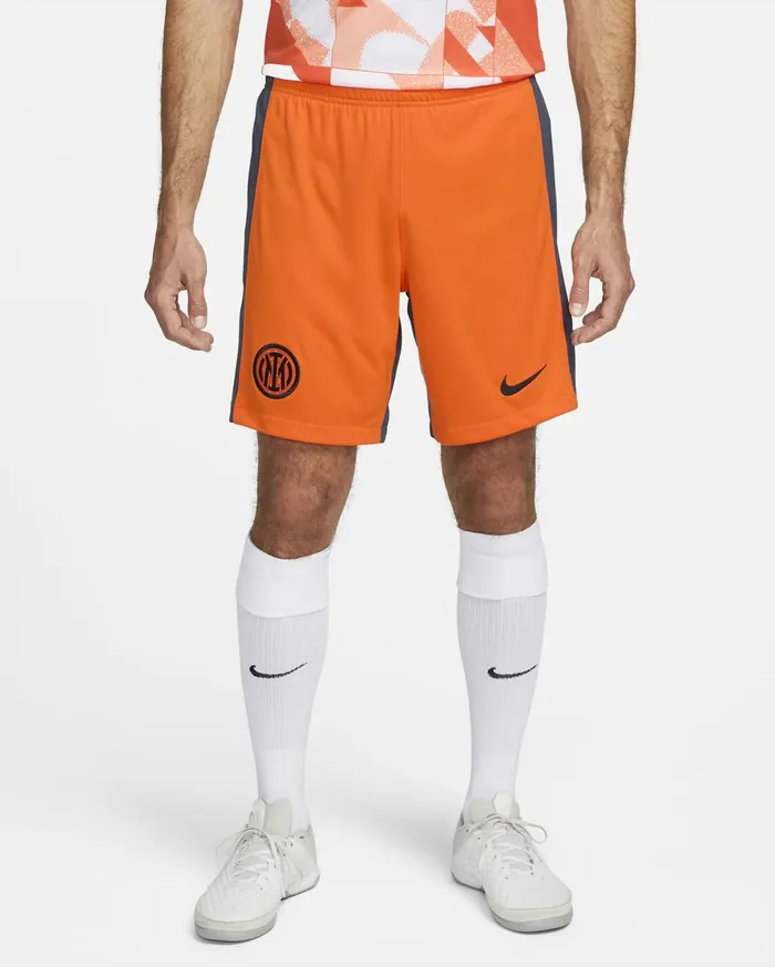 Shorts Men Nike Inter Milan 202324 Stadium Third Safety Orangethunder Blueblack
