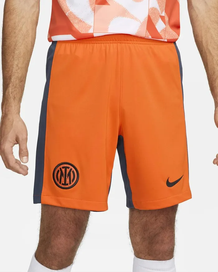Shorts Men Nike Inter Milan 202324 Stadium Third Safety Orangethunder Blueblack