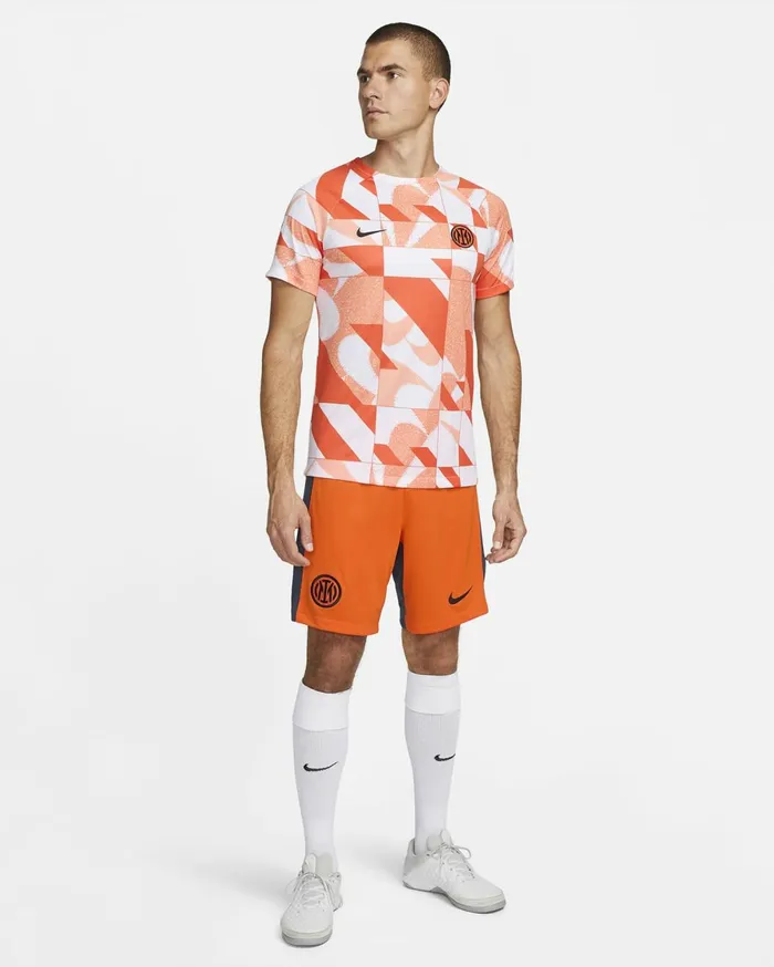 Shorts Men Nike Inter Milan 202324 Stadium Third Safety Orangethunder Blueblack