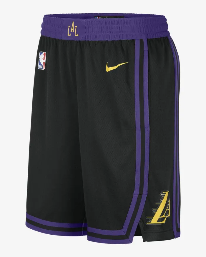Shorts Men Nike Los Angeles Lakers City Edition 202324 Blackamarillo