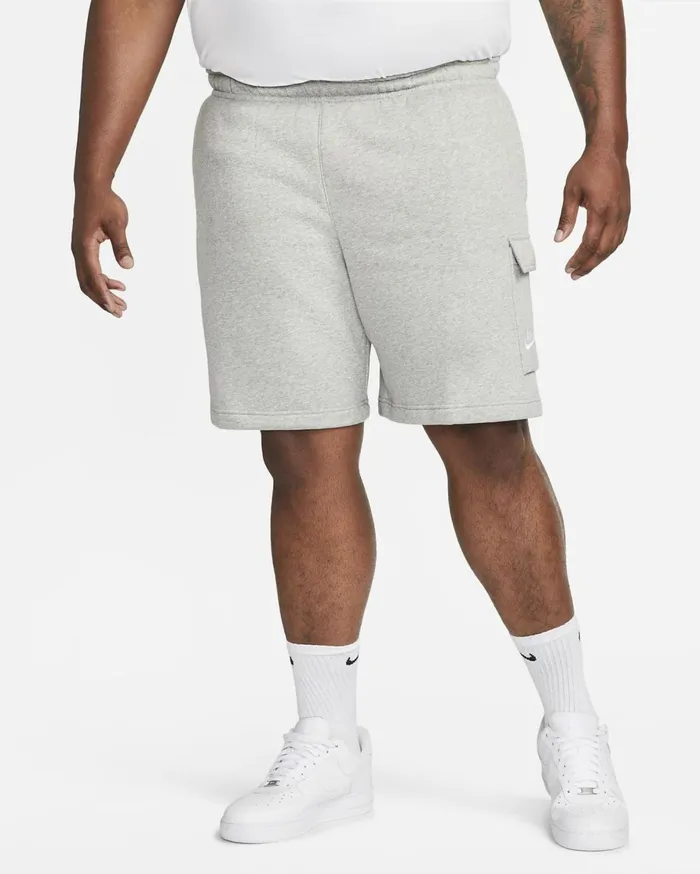 Shorts Men Nike Sportswear Club Dark Grey Heathermatte Silverwhite