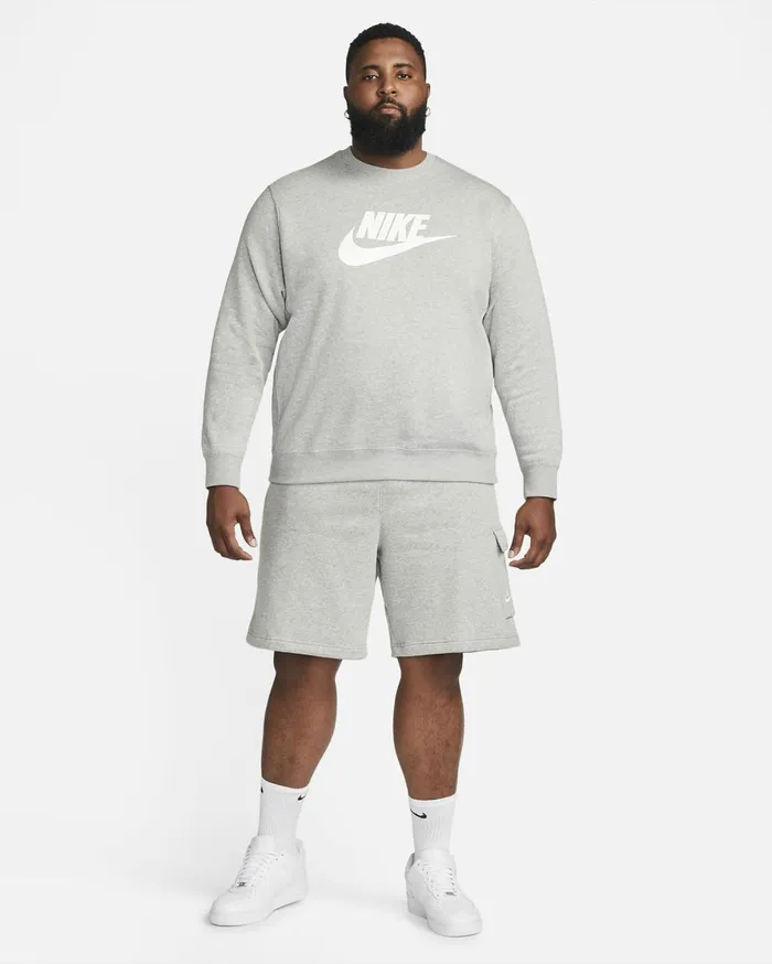 Shorts Men Nike Sportswear Club Dark Grey Heathermatte Silverwhite