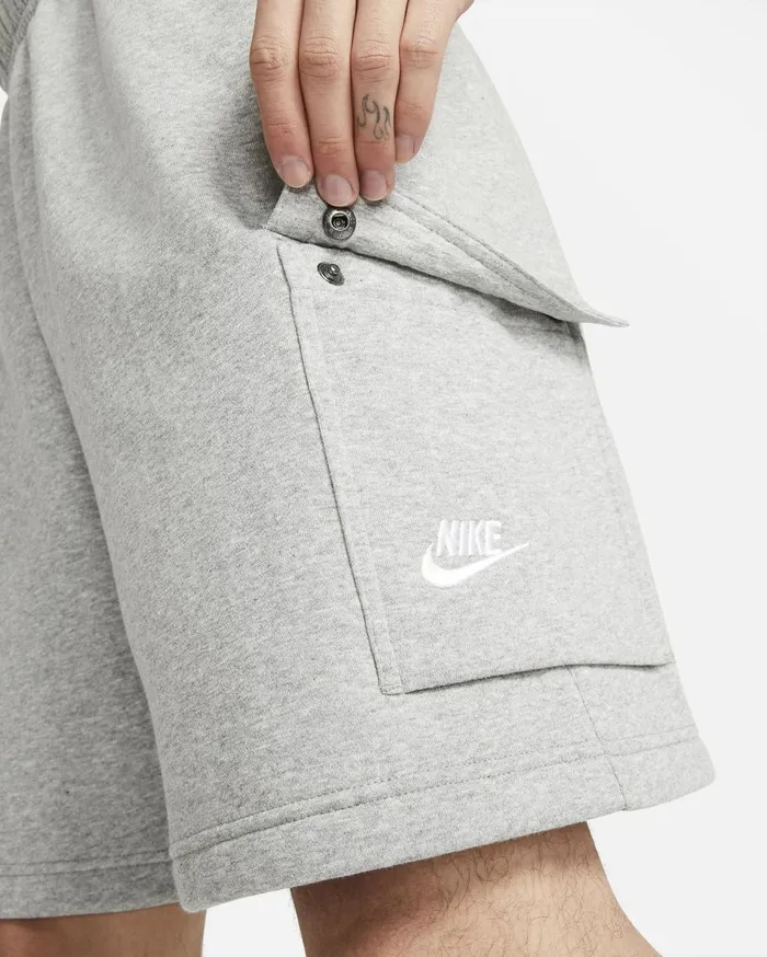 Shorts Men Nike Sportswear Club Dark Grey Heathermatte Silverwhite
