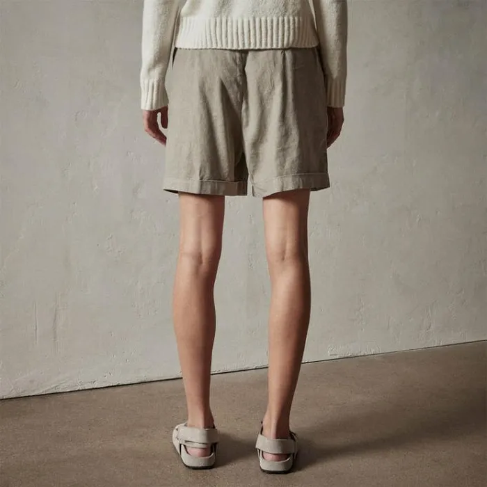 Shorts Women James Perse Canyon Linen Blend Short Silt Pigment