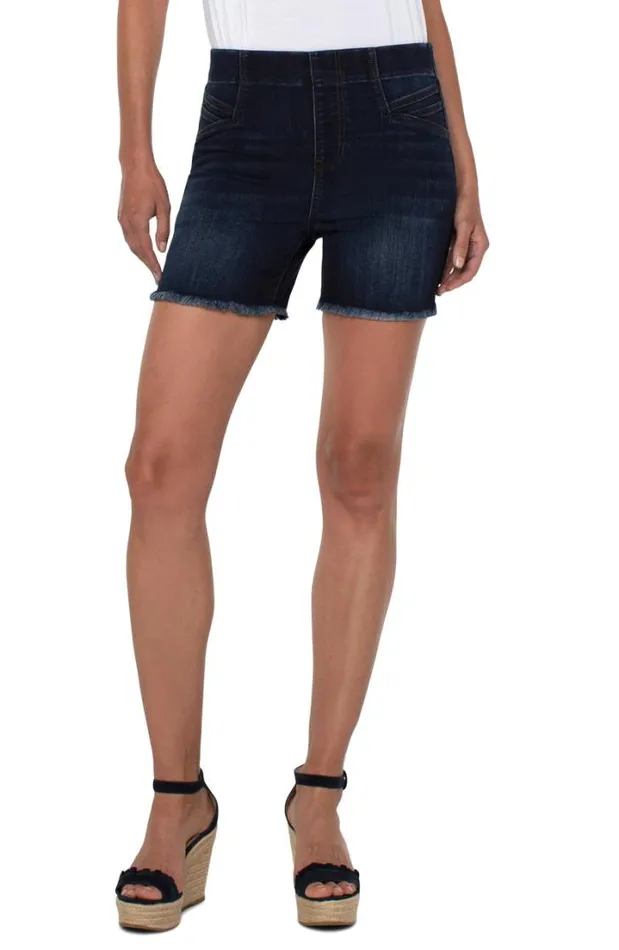 SHORTS Women Liverpool Los Angeles CHLOE SHORT WITH CAT EYE POCKETS Dunmore Dark