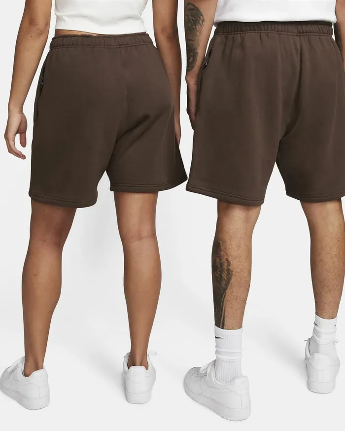 Shorts Women Nike Solo Swoosh Baroque Brownwhite