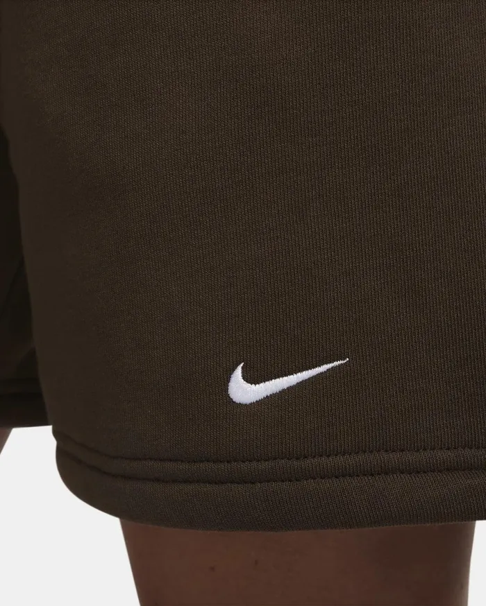 Shorts Women Nike Solo Swoosh Baroque Brownwhite